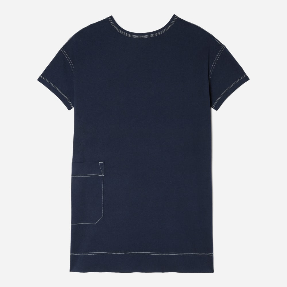 The Oversized Mariner Dress | Navy / White