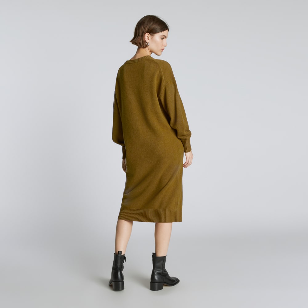 The Cashmere Midi Dress | Tapenade - Image 3