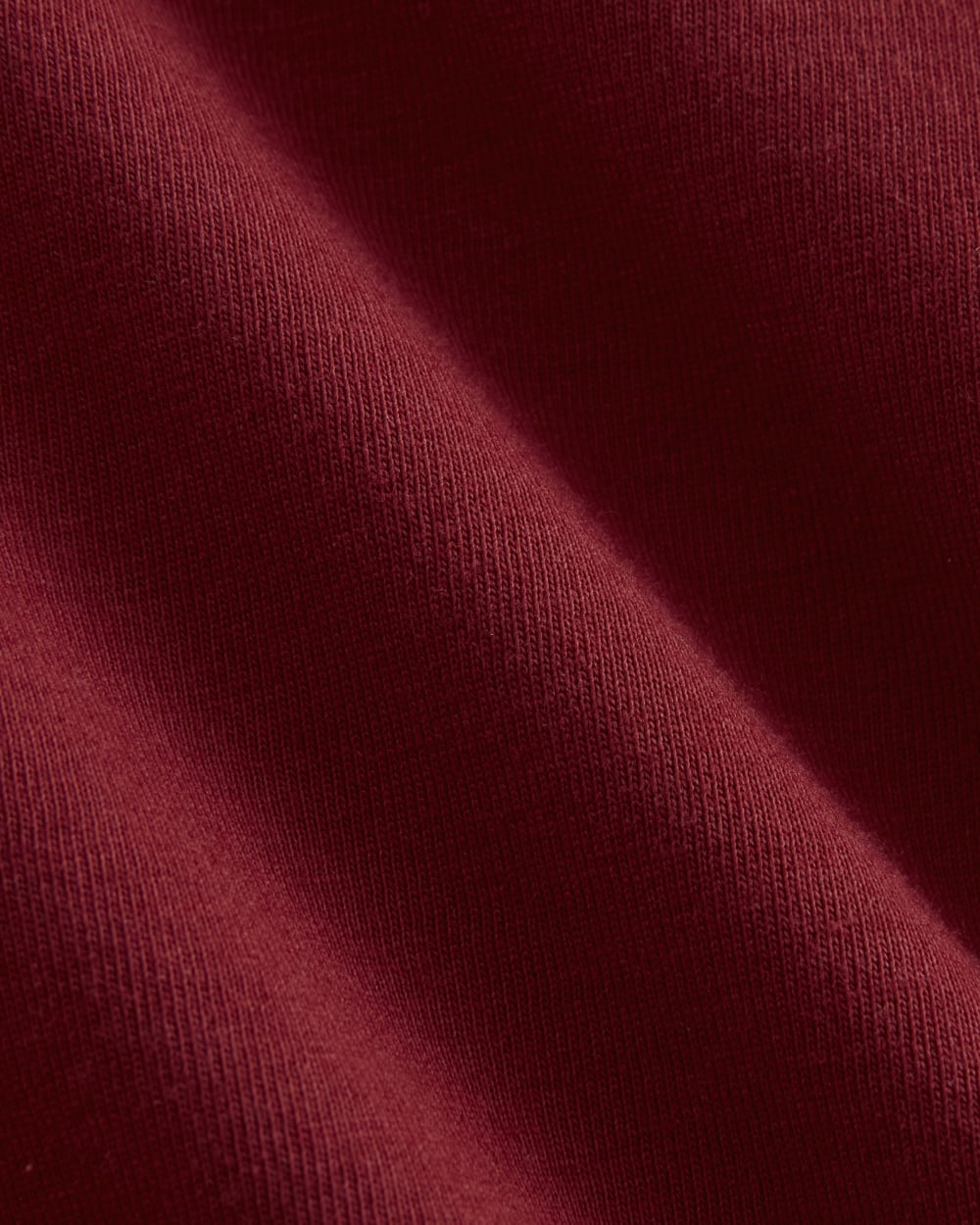 The Box-Cut Tee in Essential Cotton | Merlot | Pocket - Image 5