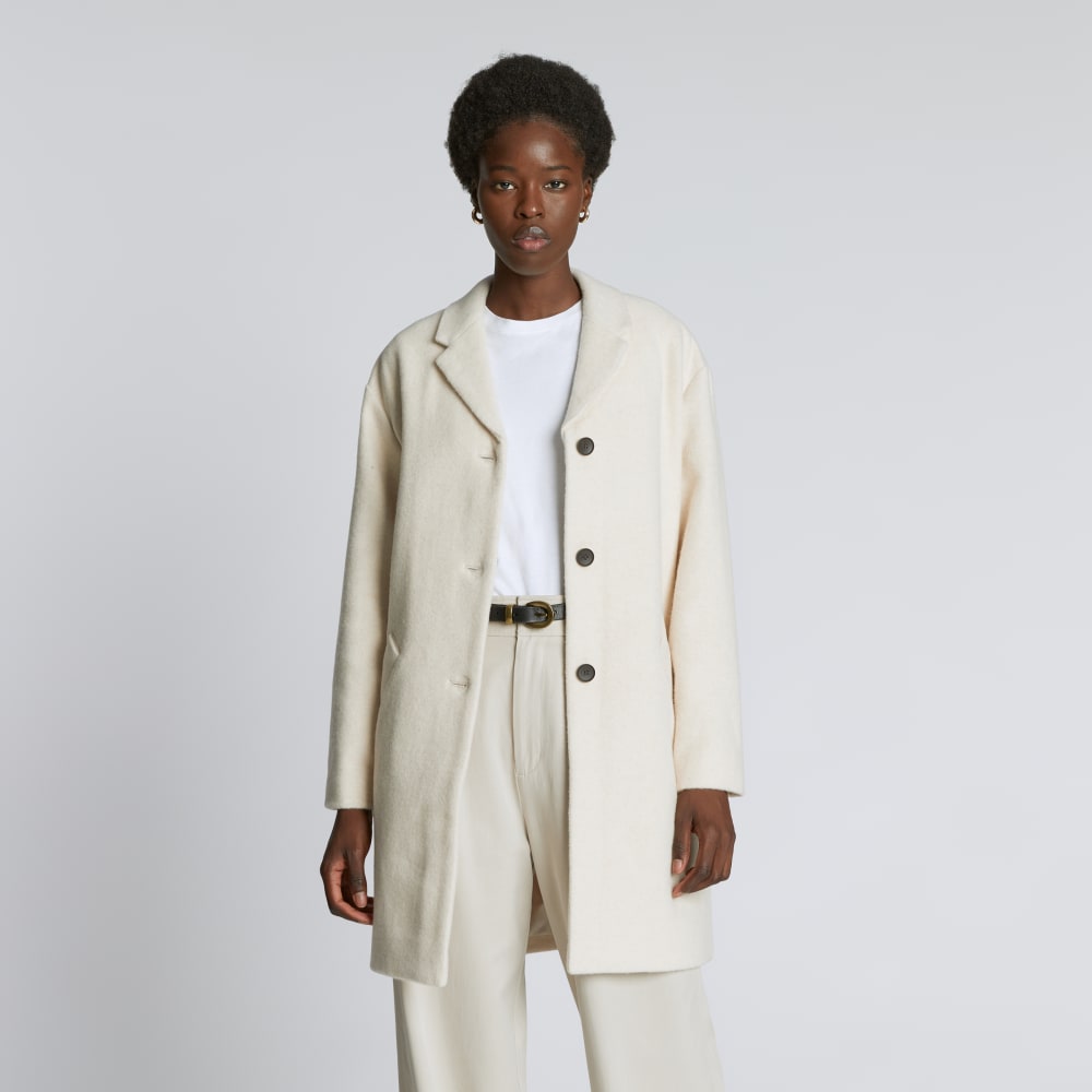 The Italian ReWool? Cocoon Coat | Cream