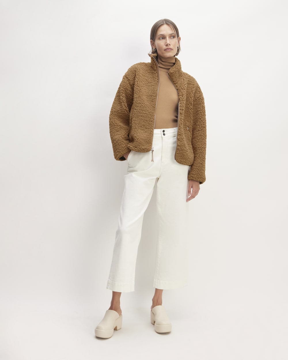 The ReNew Fleece Full Zip | Toasted Coconut - Image 3