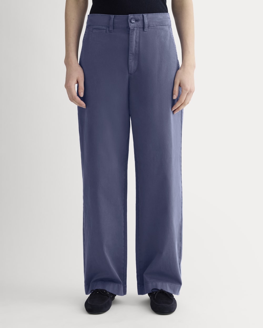 The Wide-Leg Chino | Deep Cobalt - Image 3