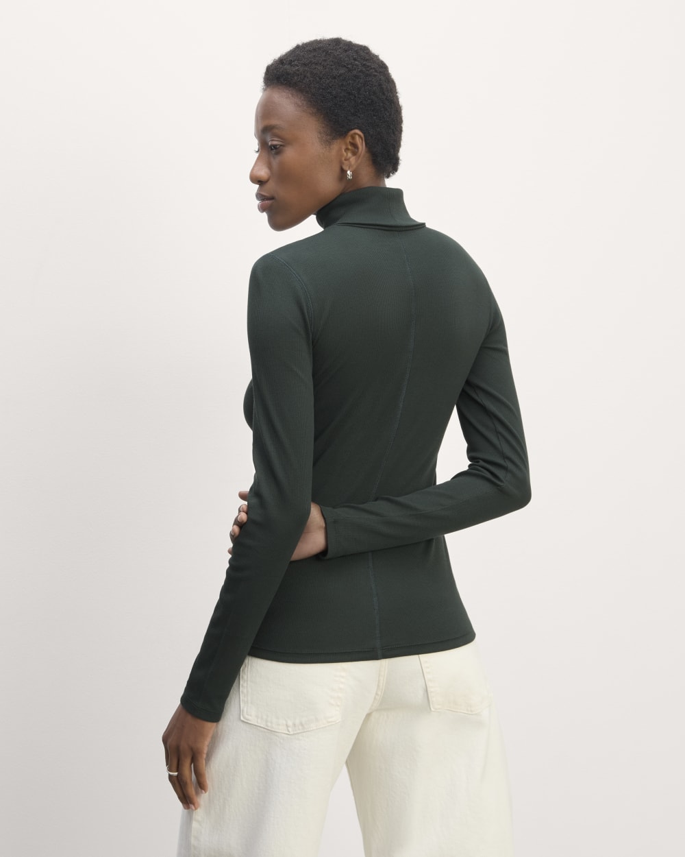The Luxe Rib Turtleneck | Scarab - Image 4