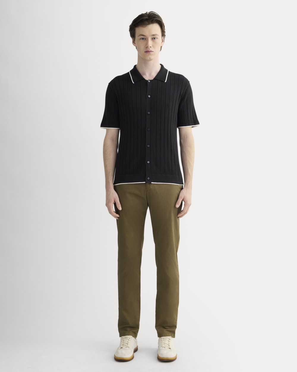 The No-Sweat Button-Down Polo | Black - Image 3