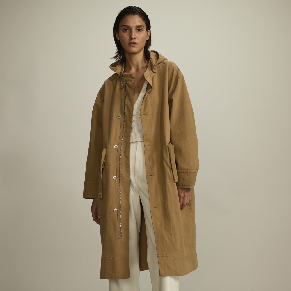 The Canvas Organic Cotton Parka | Cappuccino