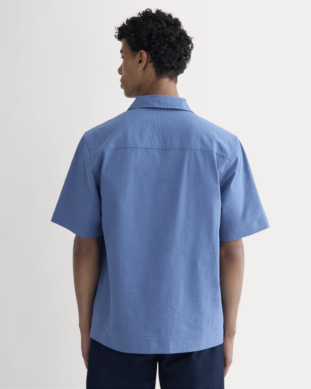 The Seersucker Resort Shirt | Soft Cobalt - Image 5