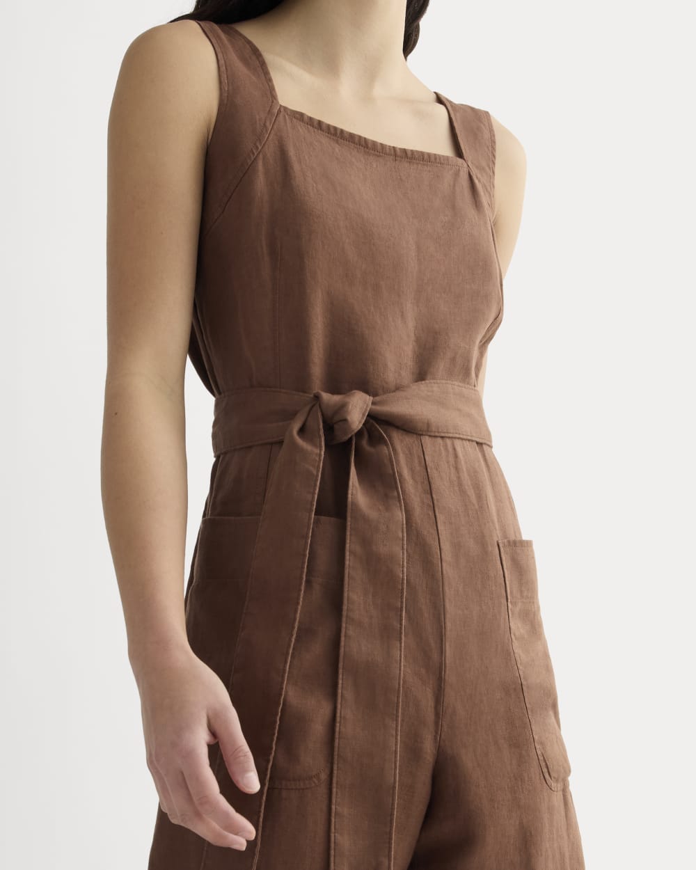 The Utility Coverall in Linen | Cedarwood - Image 3