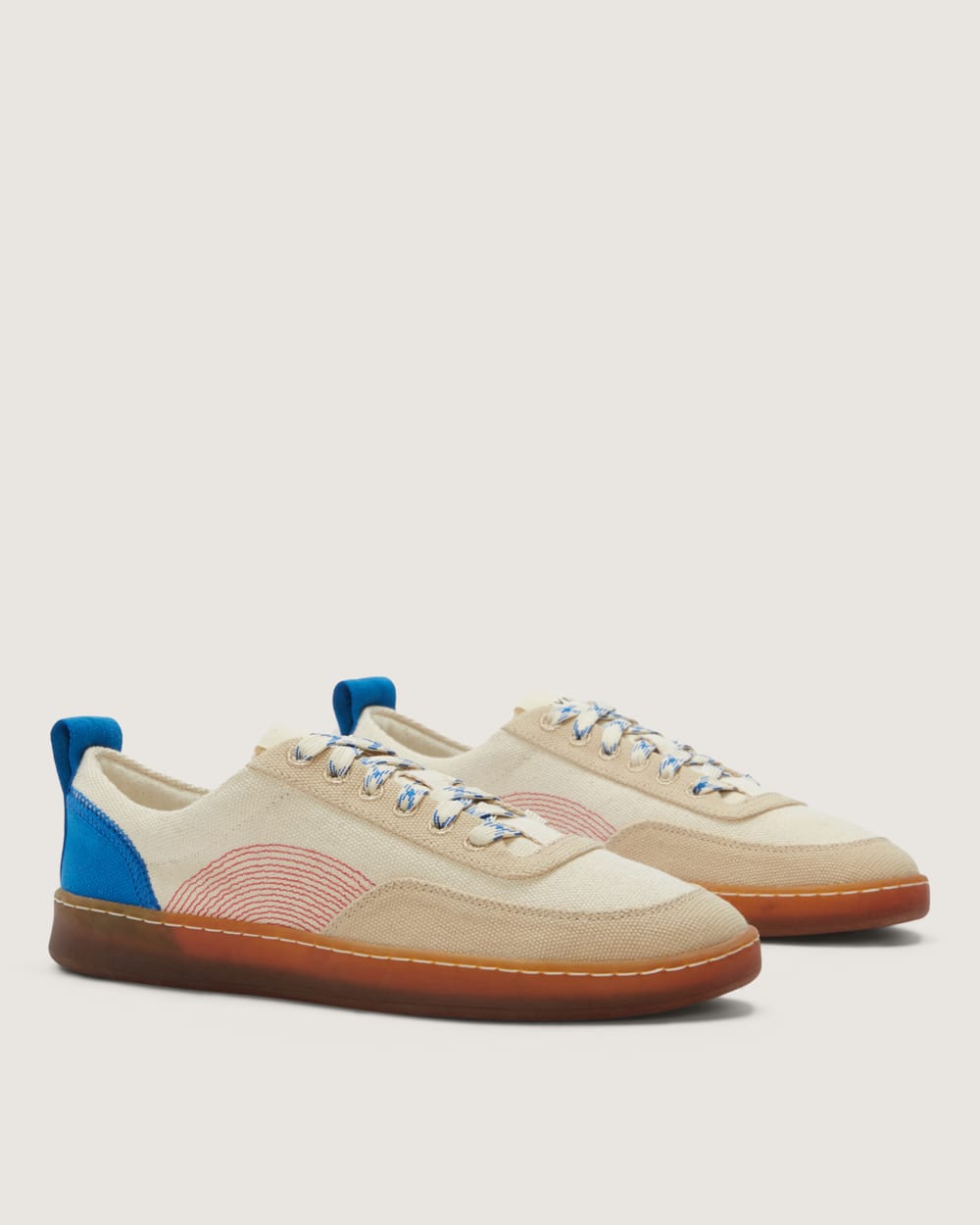 The Tread-Bare Sneaker | Canvas / Lapis Blue / Classic Red - Image 3