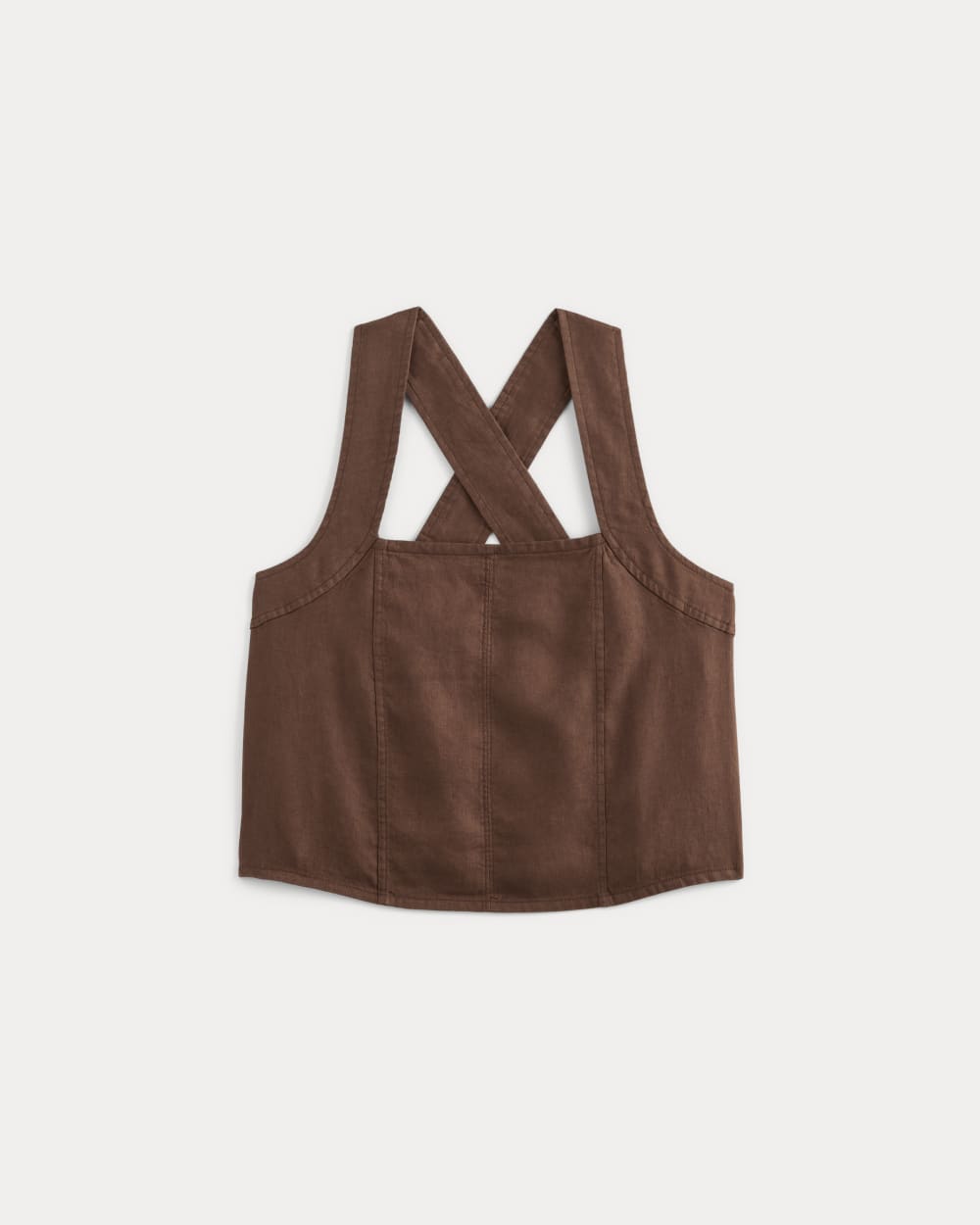 The Crossback Tank in Linen | Cedarwood - Image 2
