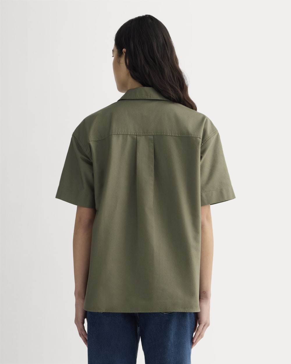 The Short-Sleeve Boxy Oxford | Kalamata - Image 5