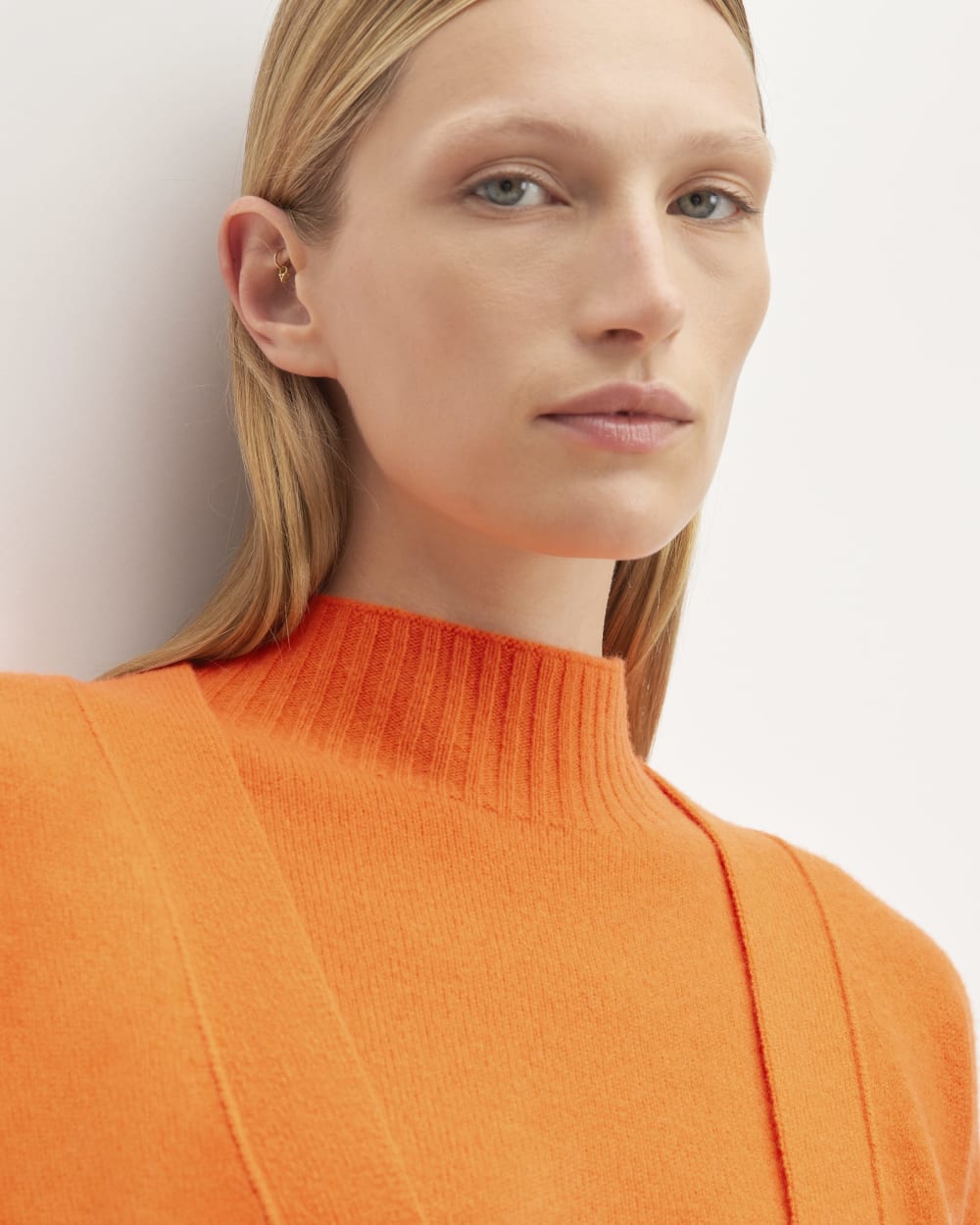 The Good Merino Wool Cardigan | Orange - Image 4