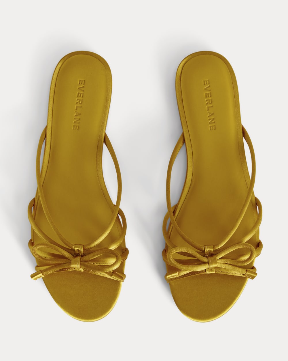 The Bow Sandal | Golden Sun Satin - Image 2