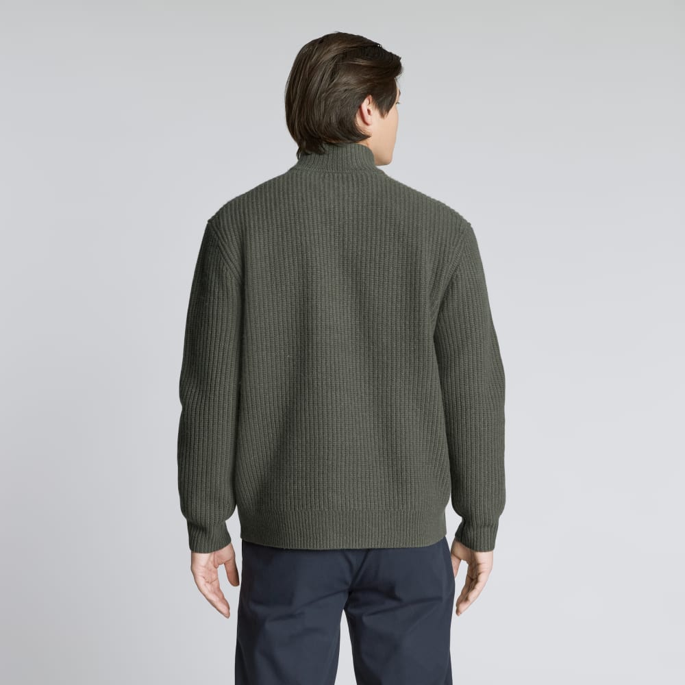 The Felted Merino Half-Zip Sweater | Kambaba - Image 3