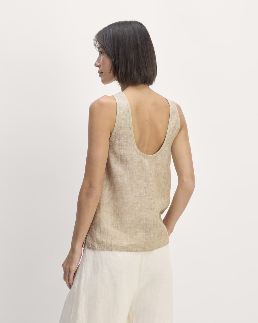 The Scoop Tank in Linen | Cornstalk Chambray - Image 6