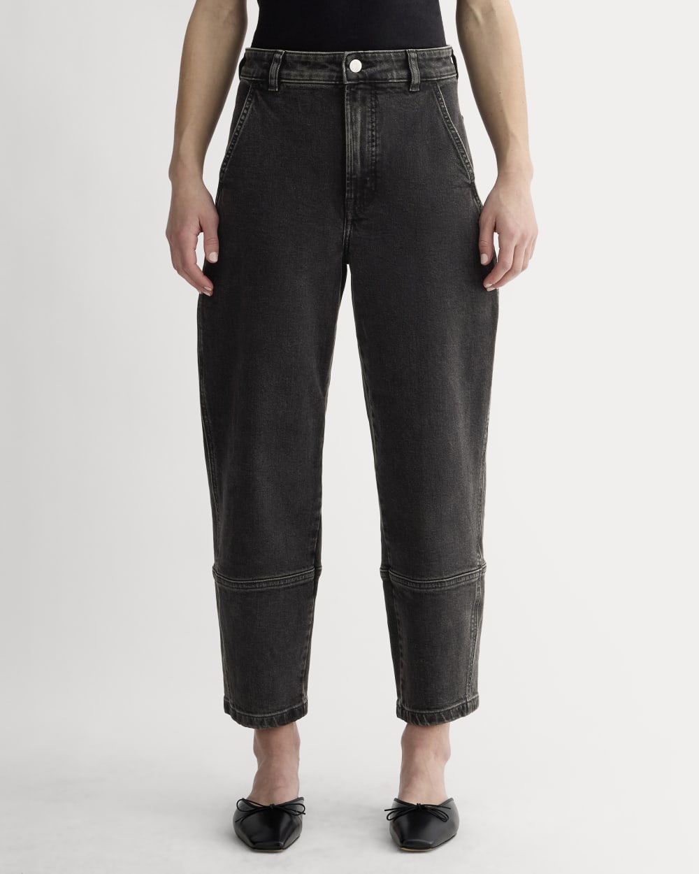 The Utility Barrel Pant | Washed Black | Regular - Image 3