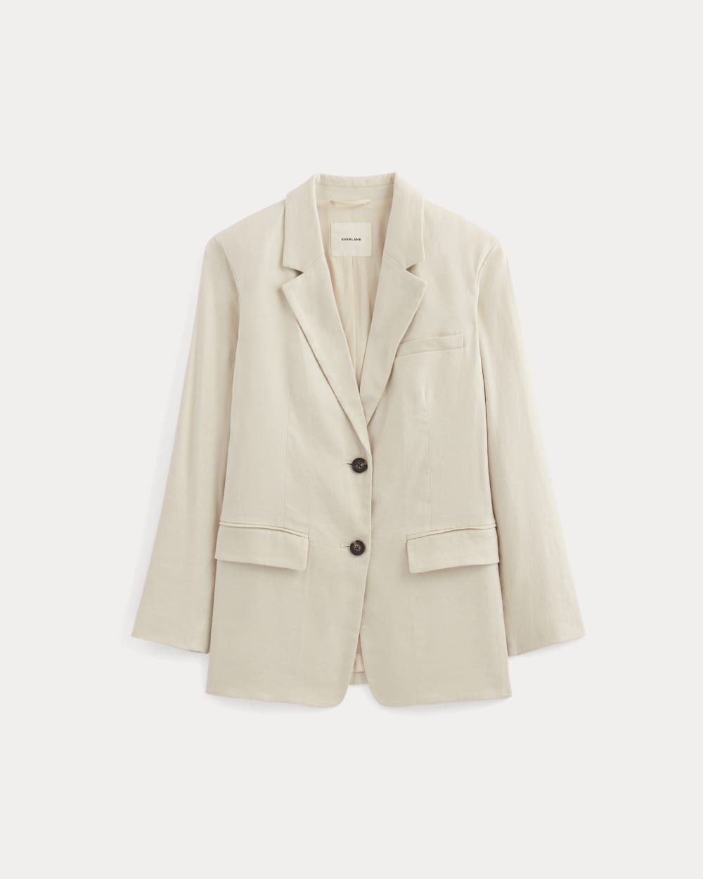 The Oversized Blazer in Stretch Linen | Birch - Image 2