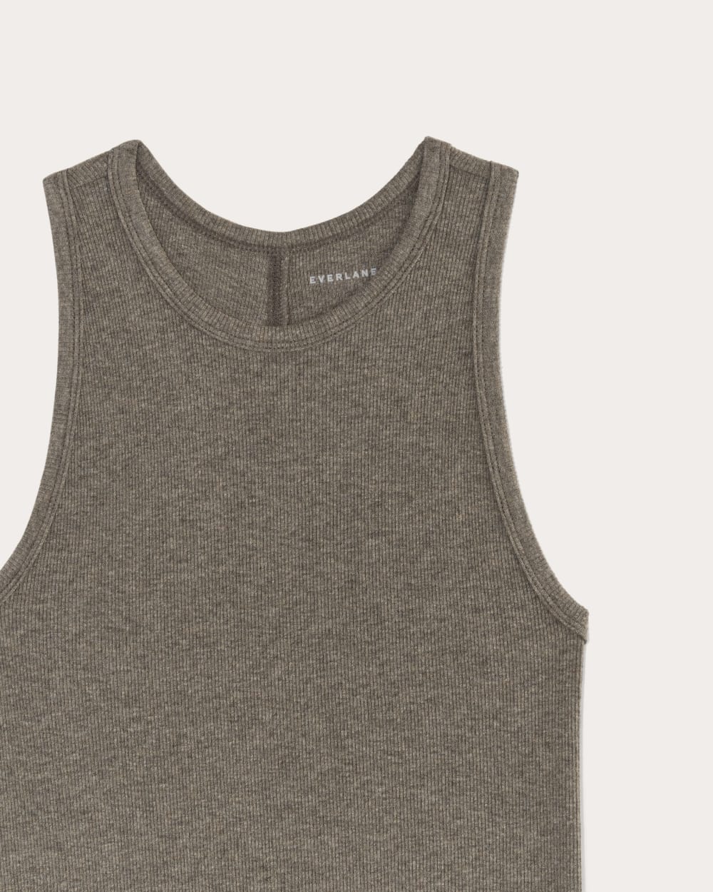 The Luxe Rib Racerback Tank | Heathered Fatigue - Image 6