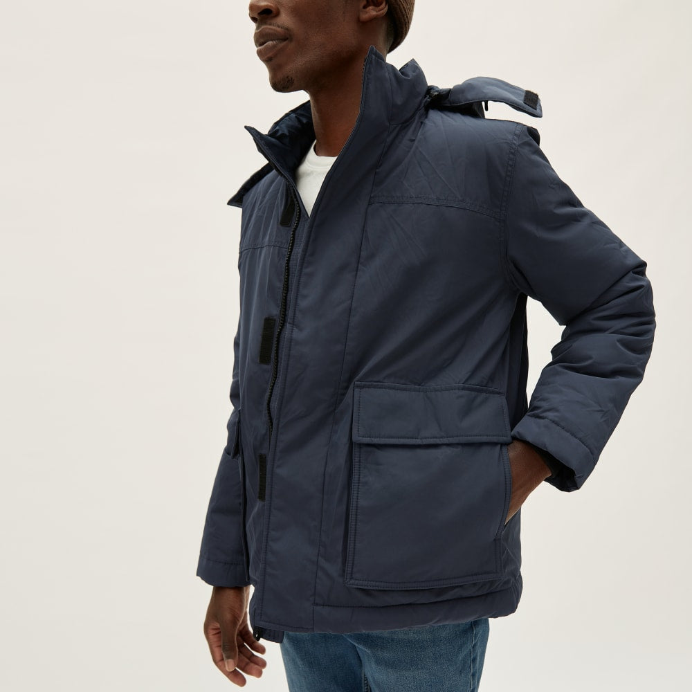 The ReNew Short Parka | India Ink - Image 4