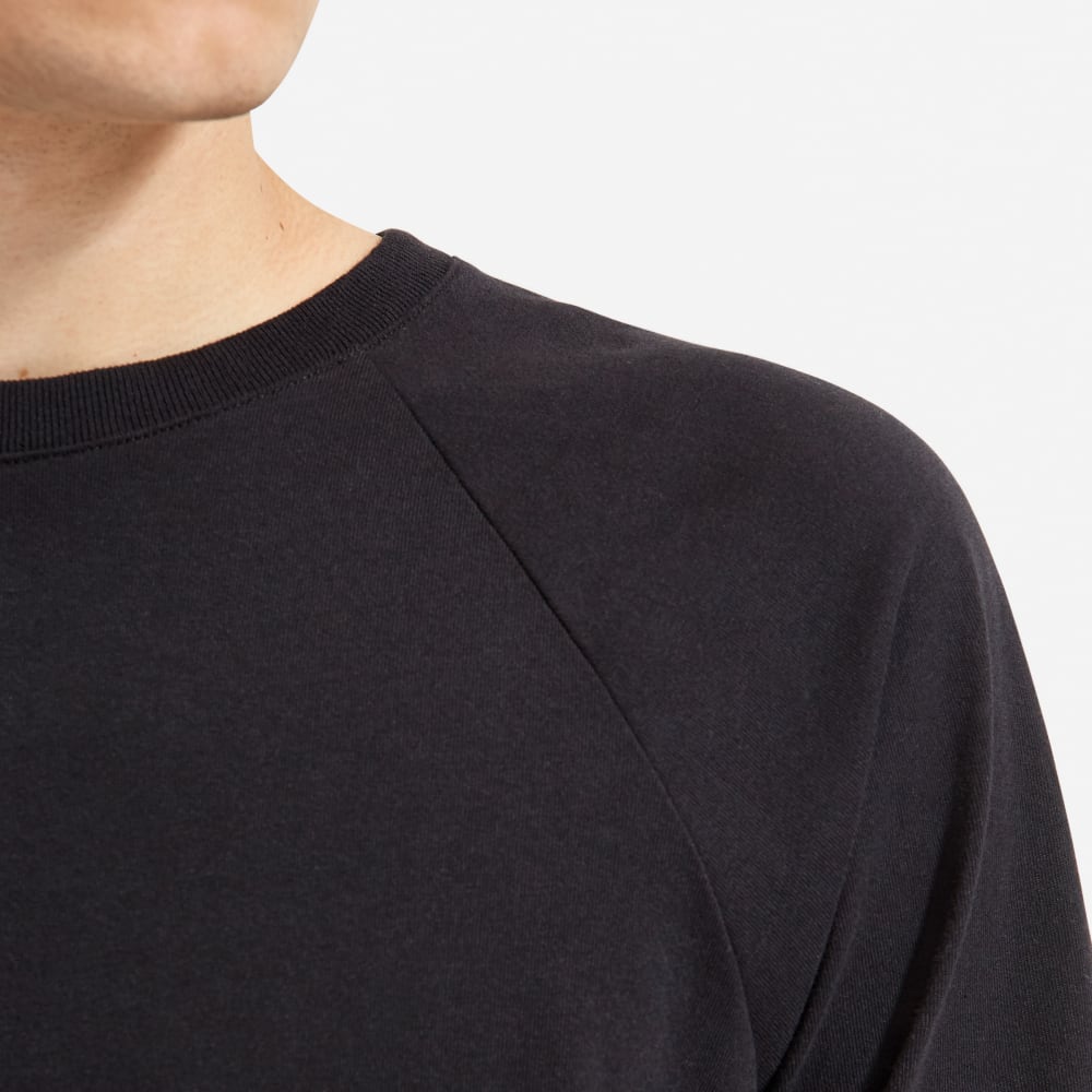 The Premium-Weight Long-Sleeve Crew | Uniform | Black - Image 4