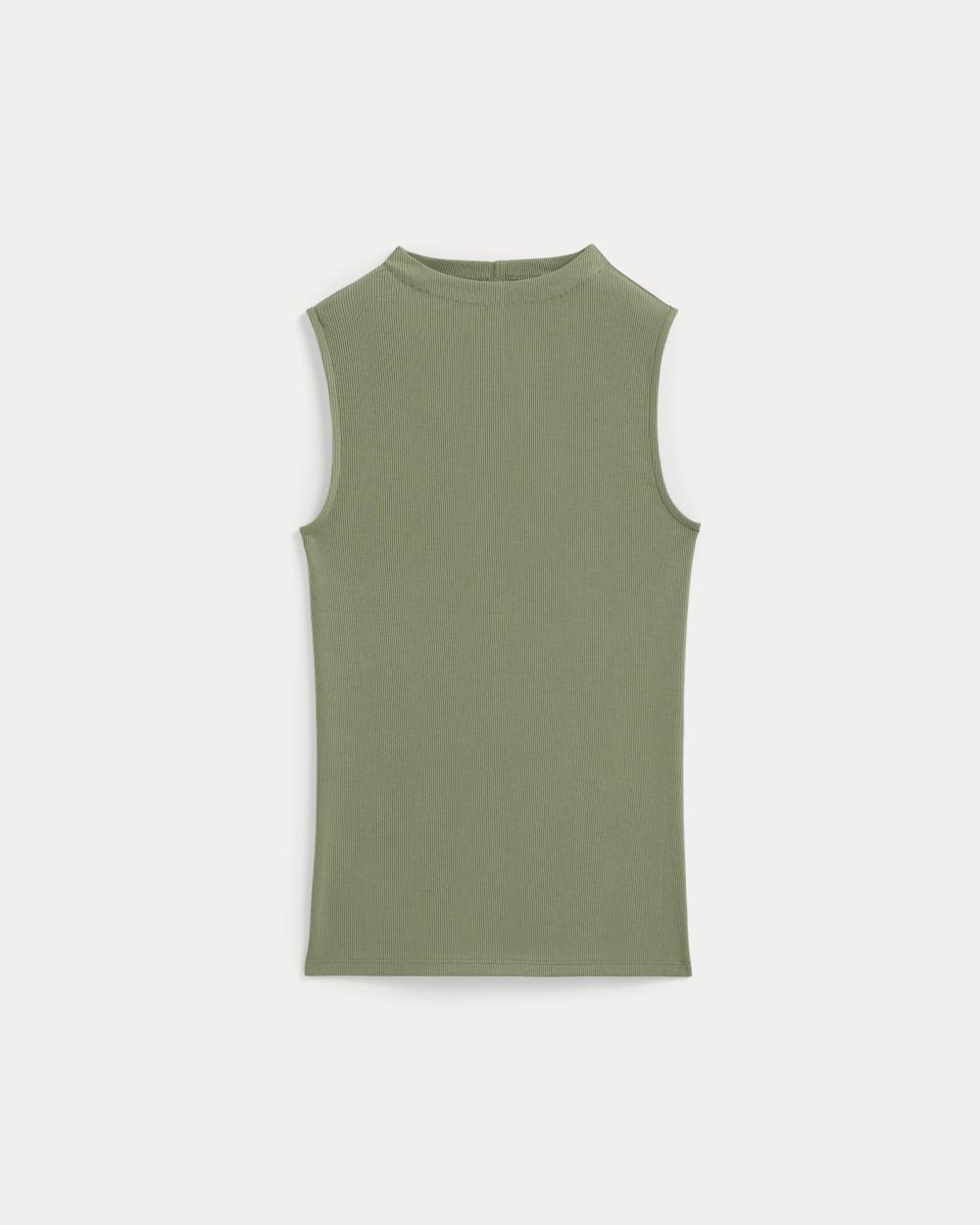 The Luxe Rib Funnel-Neck Tank | Sagebrush - Image 2