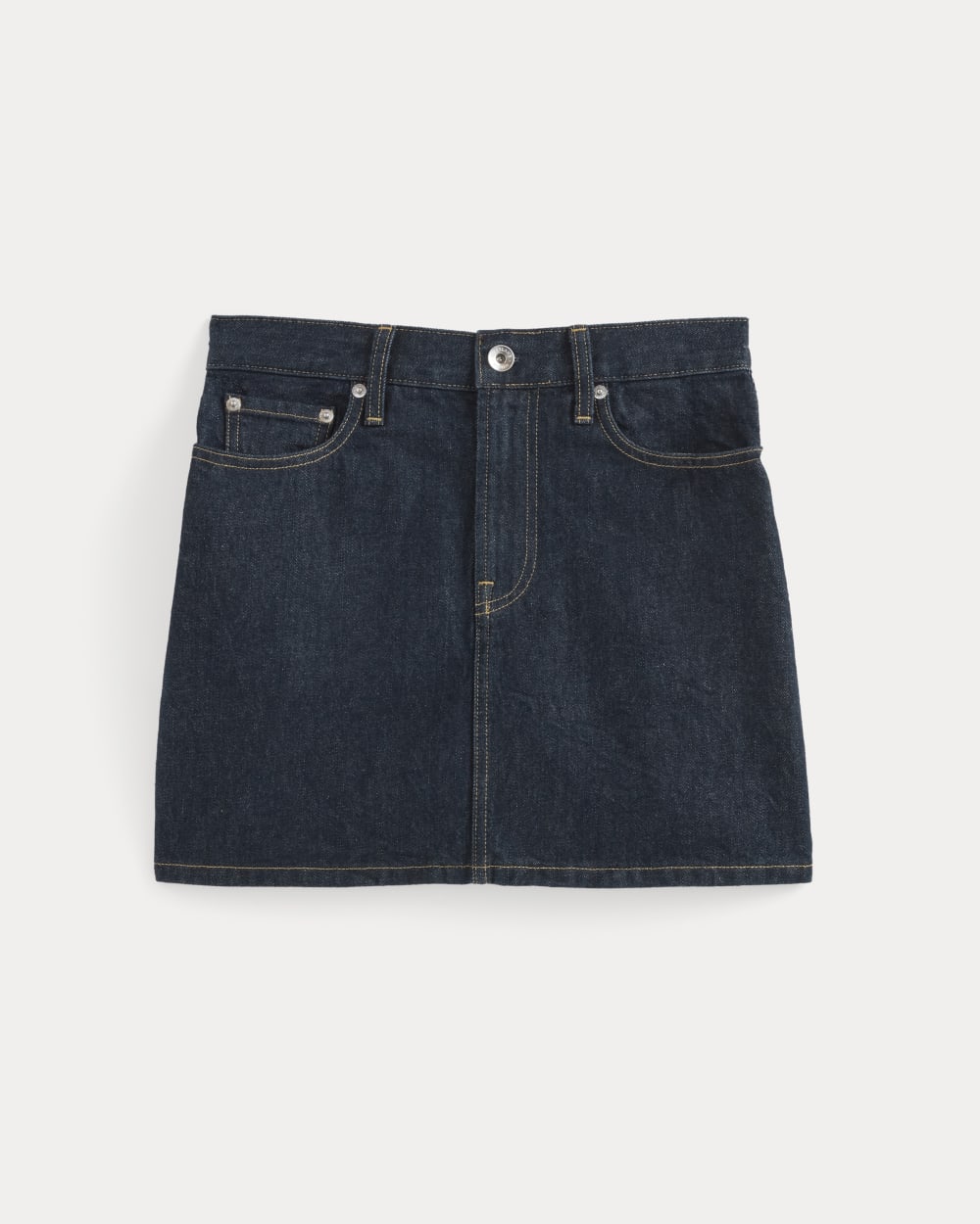 The Denim Mini Skirt | Dark Indigo - Image 2