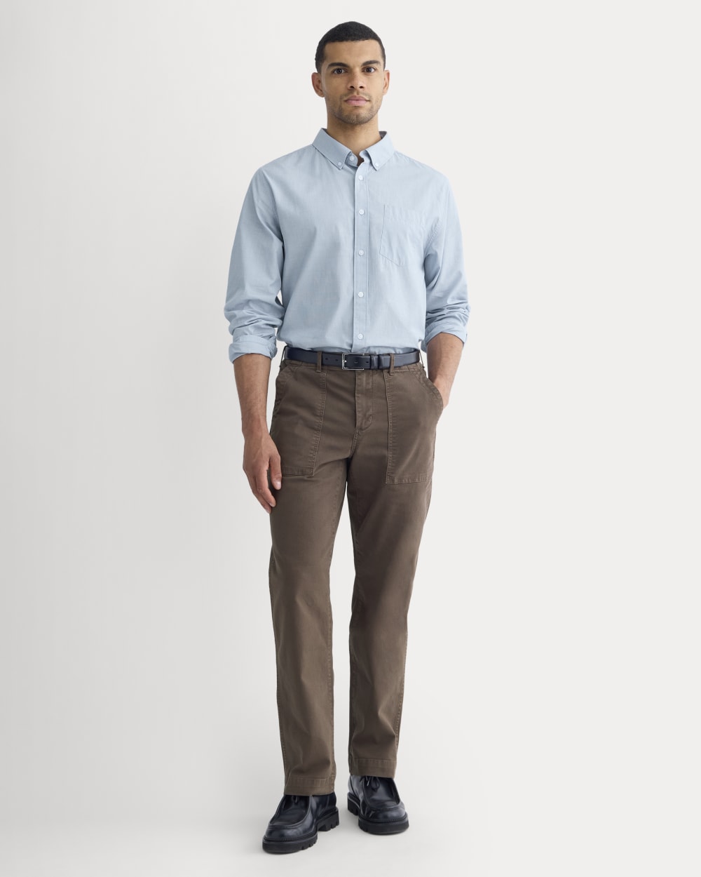 The Canvas Relaxed Pant | Earth Brown