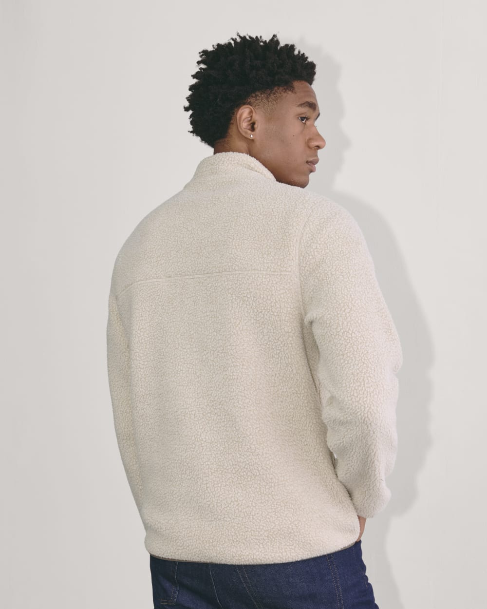 The Teddy Quarter-Zip Fleece | Heathered Oat - Image 6