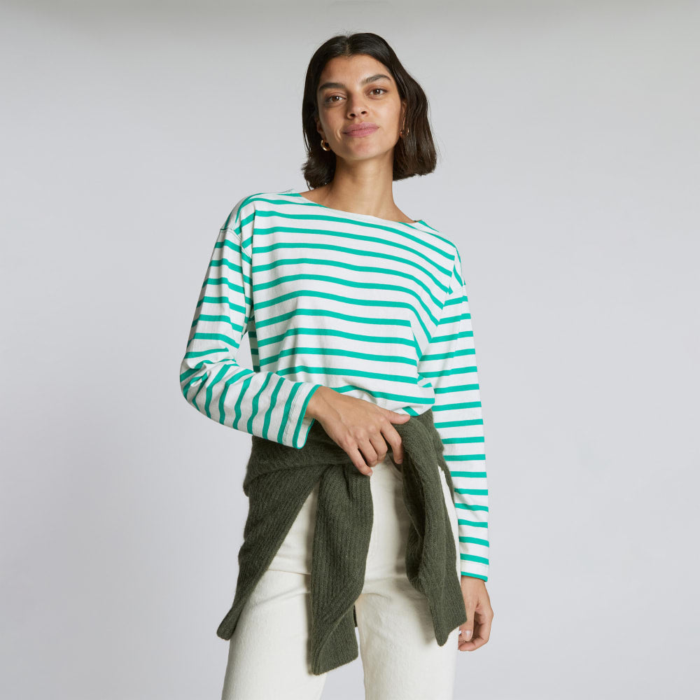 The Mariner Tee | Bright Jade / Canvas Tan - Image 5