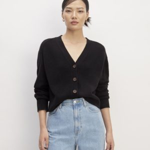 The Cashmere Cardigan | Black