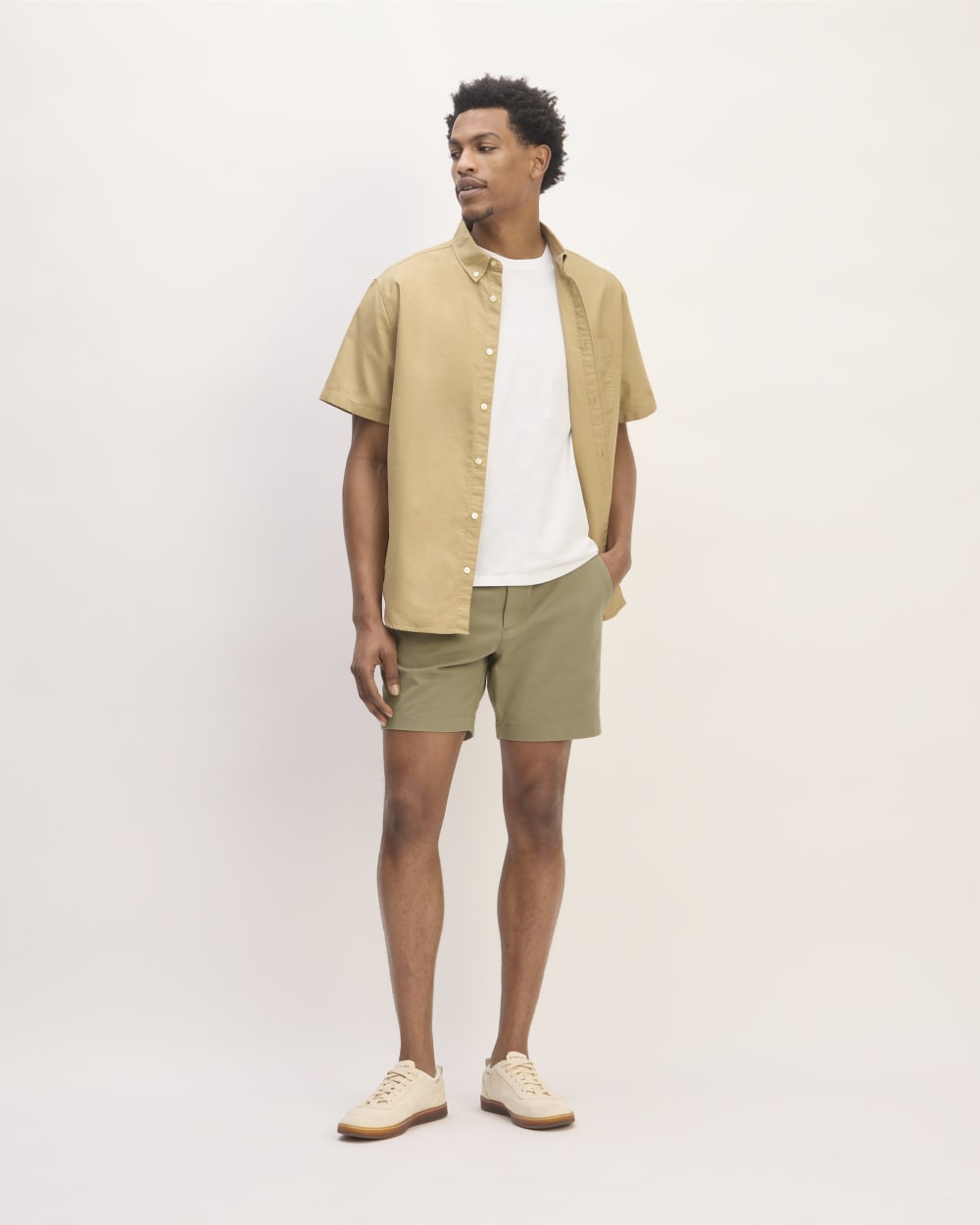 The Pull-On Performance Chino Short | Pale Green