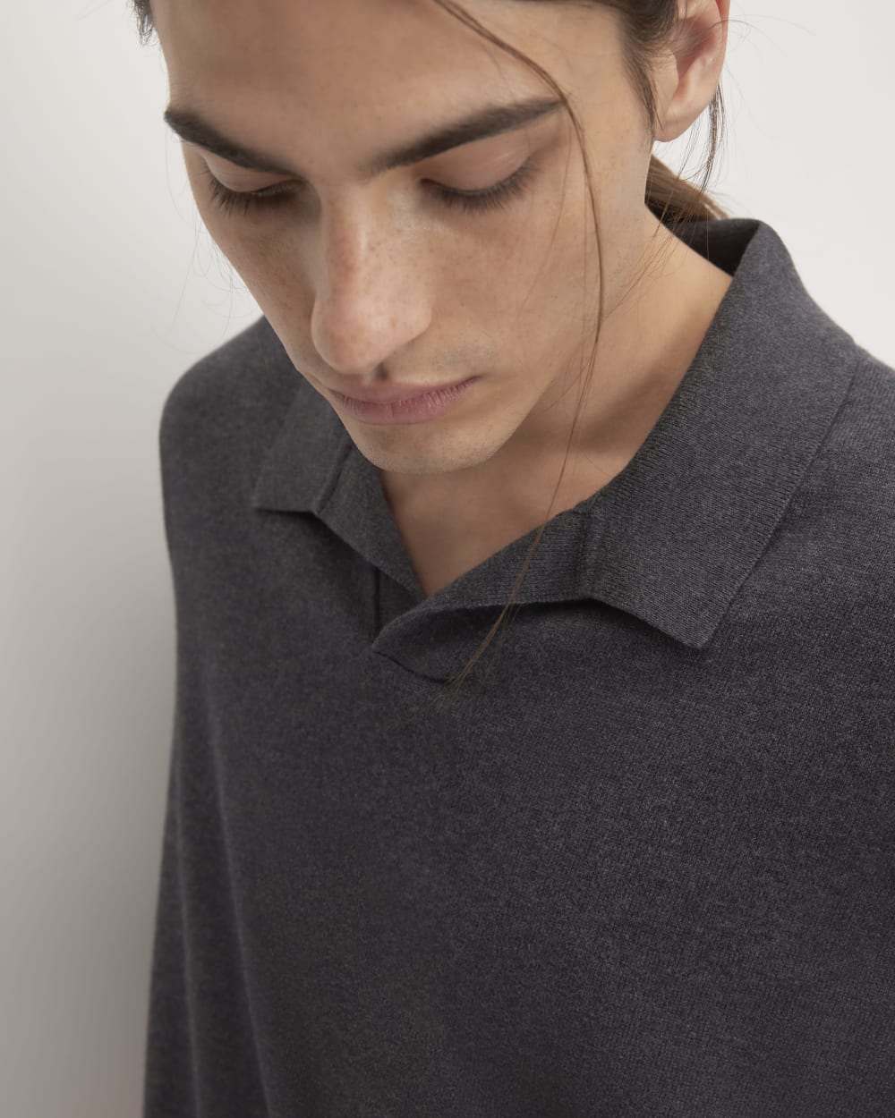 The No-Sweat Polo | Heather Ash - Image 4