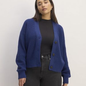 The Boxy Cardigan in Everyday Cotton | Bellwether Blue