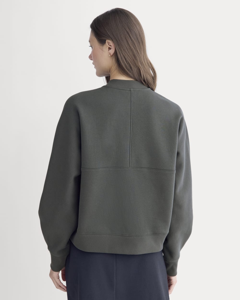 Luxe Fleece Bomber Jacket | Washed Black - Image 5