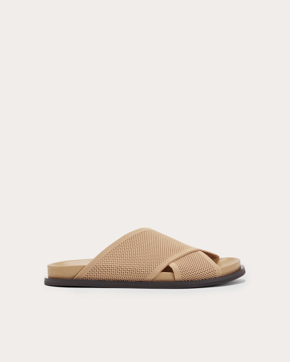 The ReKnit Form Crossover Sandal | Caramel