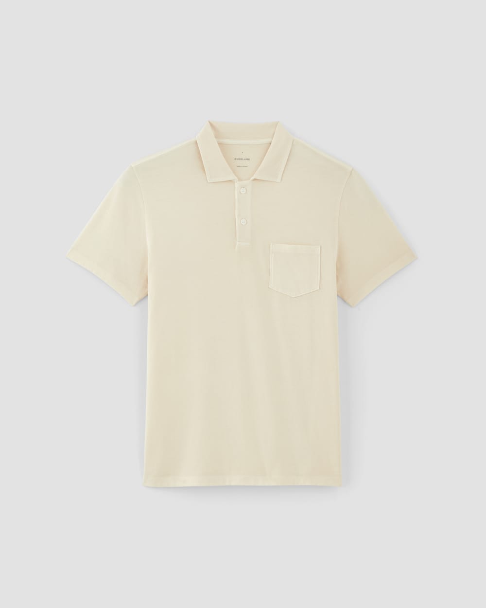 The Essential Organic Garment-Dyed Polo | Parchment - Image 2