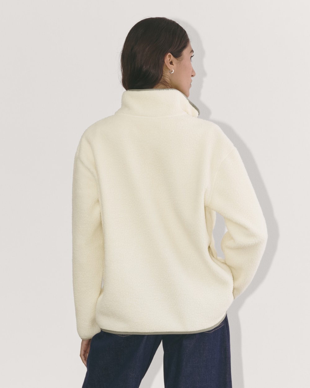 The ReNew Fleece Oversized Half-Zip | Heathered Oat - Image 5