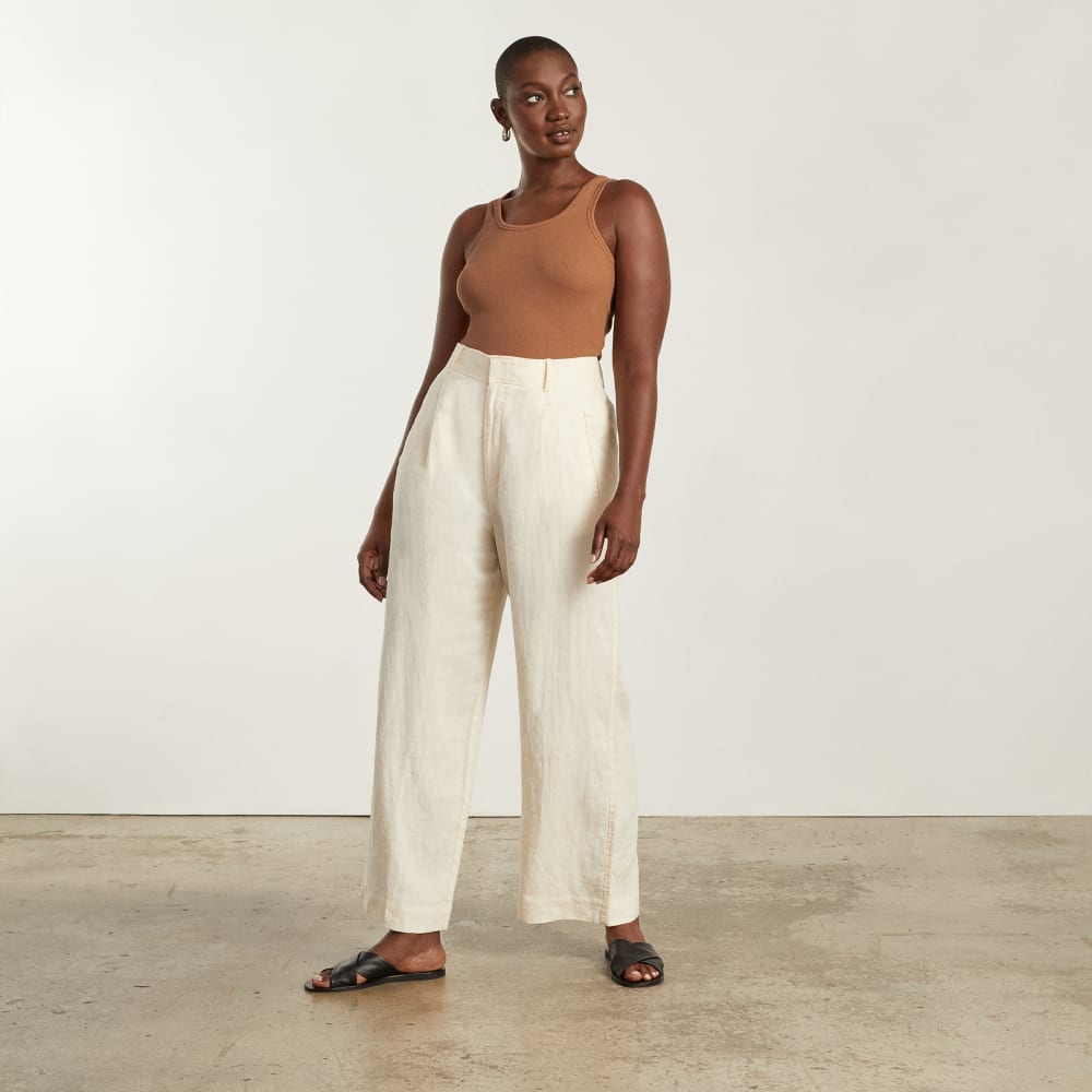 The Pima Micro-Rib U-neck Tank | Tawny Brown - Image 5