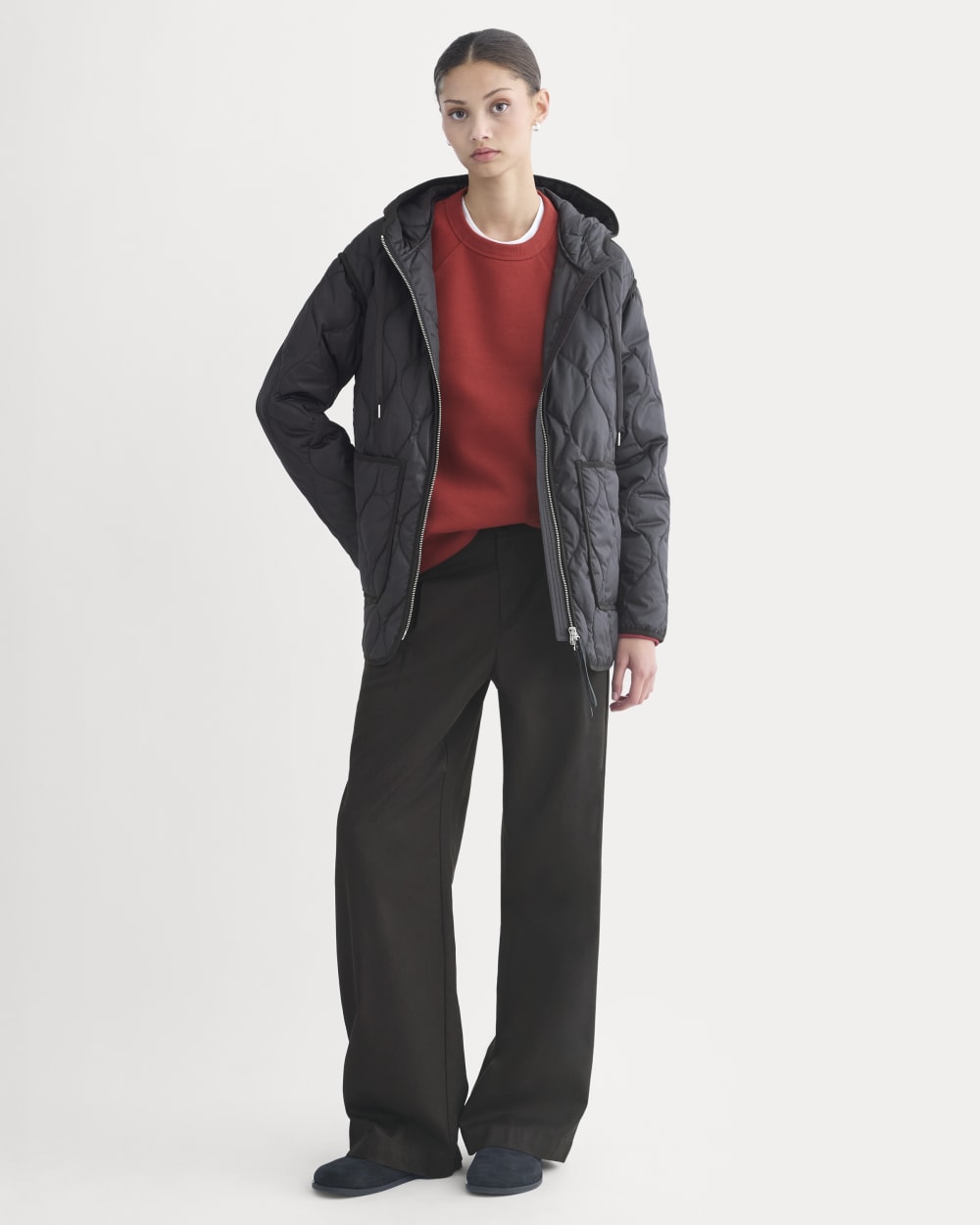 ReNew Quilted Hooded Liner | Black - Image 3