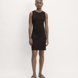 The Ribbed Mini Dress | Black