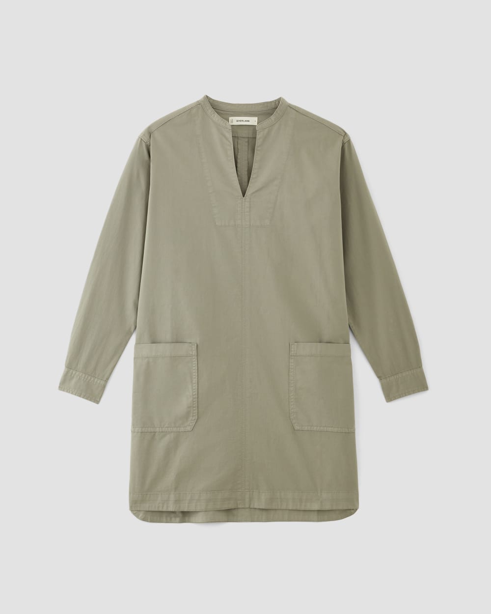 The Long-Sleeve Utility Mini Dress | Sage Green - Image 2