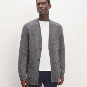 The Cloud Relaxed Cardigan | Heathered Dark Charcoal