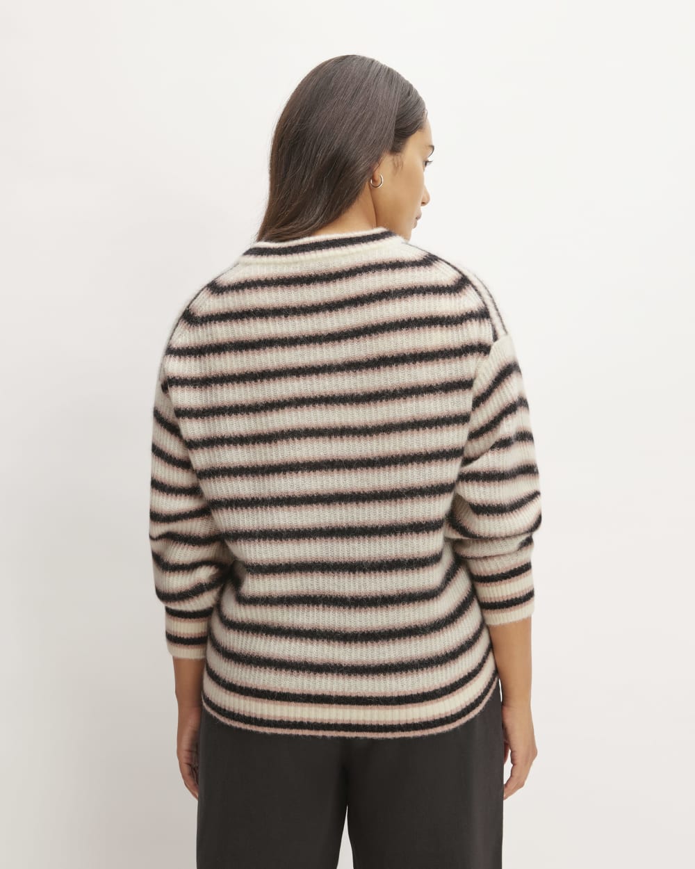 The Cocoon Crew in Alpaca | Heathered Black / Cafe Creme / Bone - Image 6