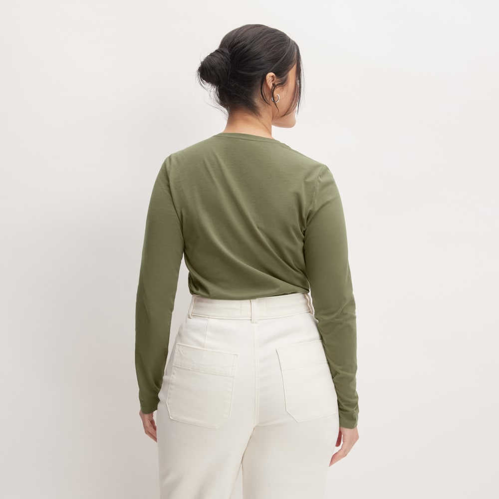 The Organic Cotton Long-Sleeve Crew | Kalamata - Image 4