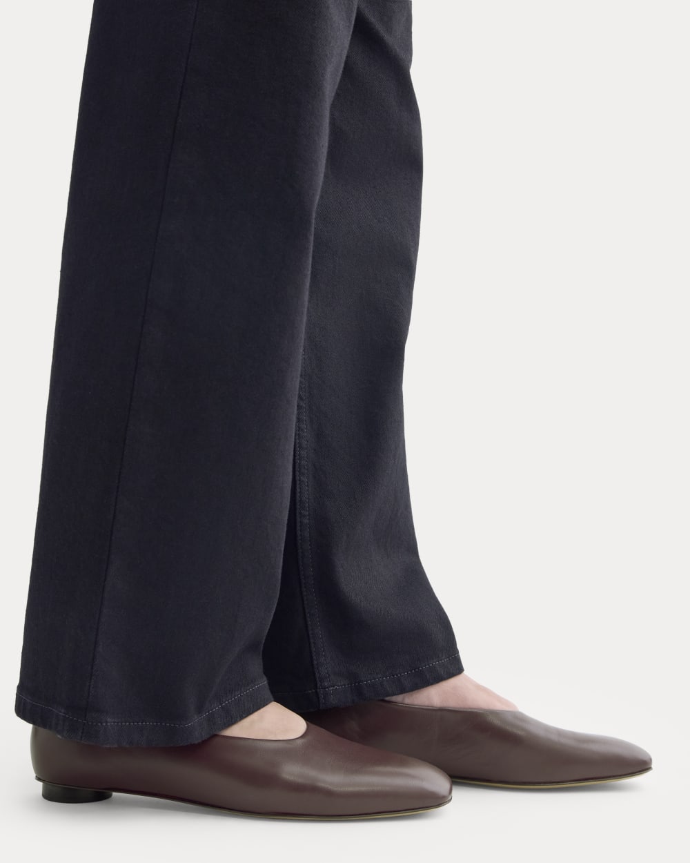 Gallery Square-Toe Flat | Burgundy - Image 4