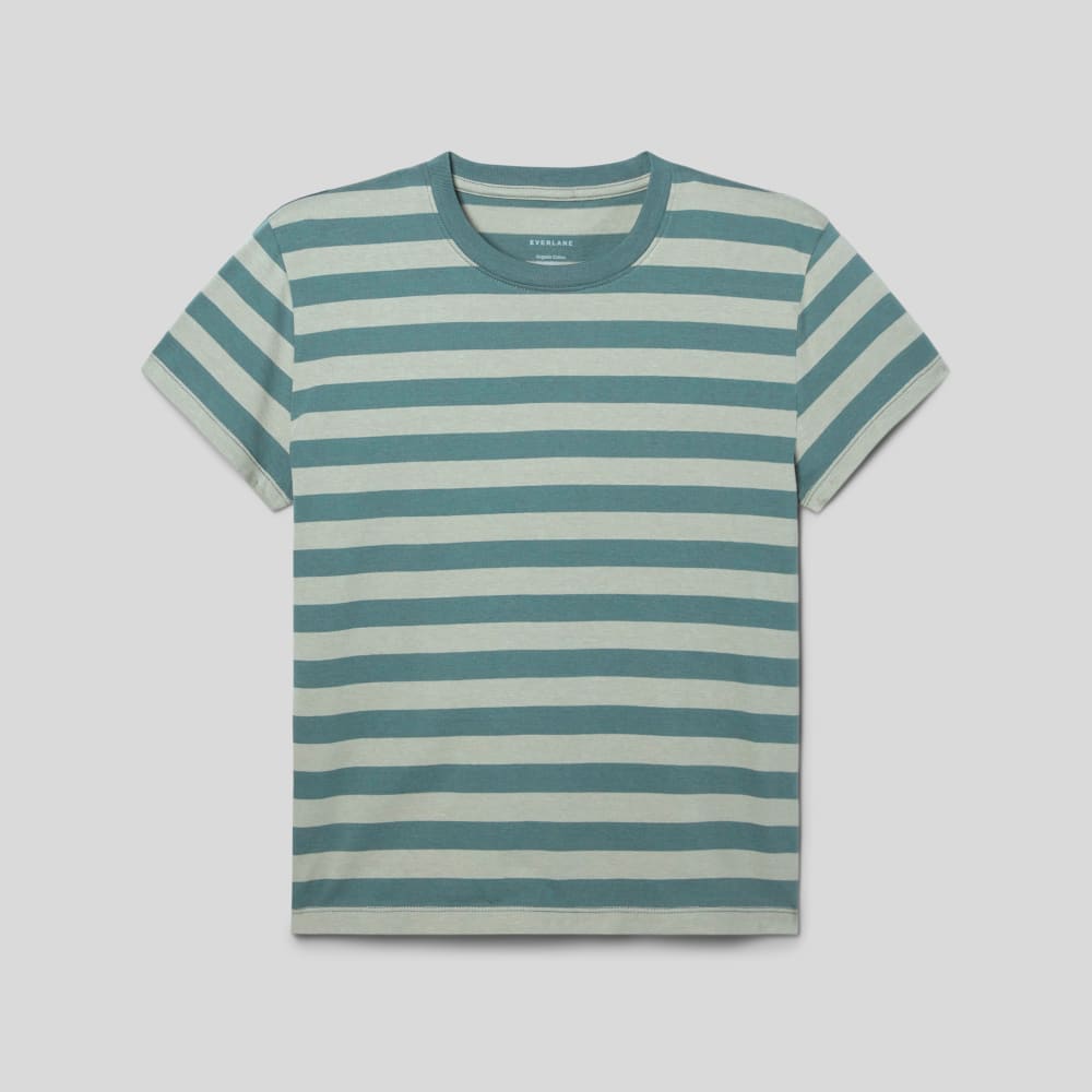 The Box-Cut Tee in Essential Cotton | Green Balsam / Seagrass | No Pocket - Image 2