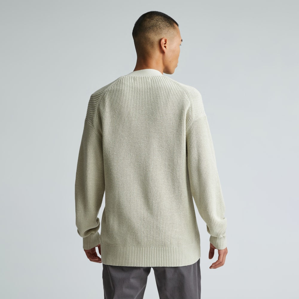 The No-Sweat Ribbed Cardigan | Pelican - Image 3