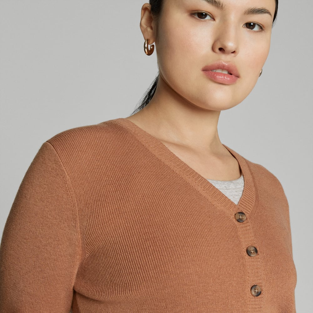 The Luxe Merino Cardigan | Tawny Brown - Image 4