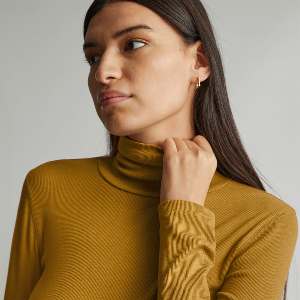 The Luxe Micro-Rib Turtleneck | Tapenade - Image 4