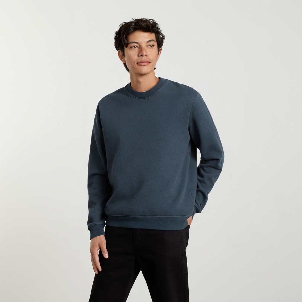 The Track Crewneck Sweatshirt | Kingfisher Blue - Image 2