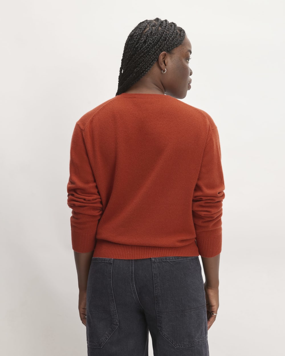 The Classic Crew in Cashmere | Rusted Red - Image 6